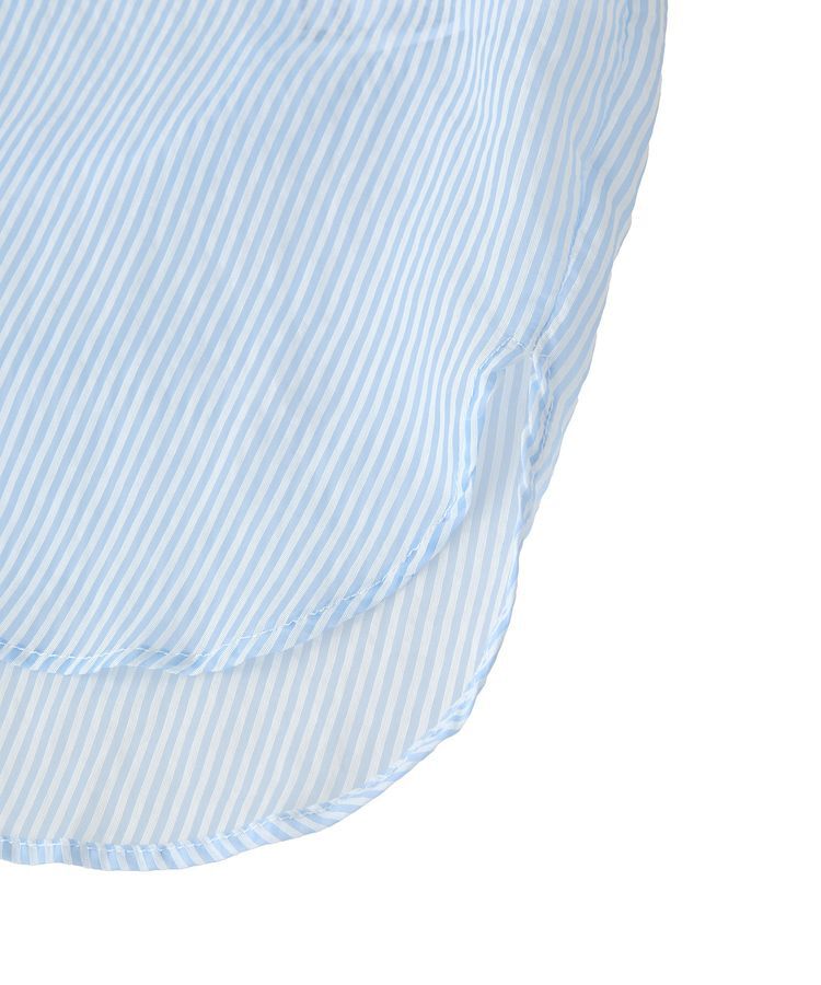 earth music&ecology「バックドロストシアーストライプオーバーシャツ」|シャツ・ブラウス|