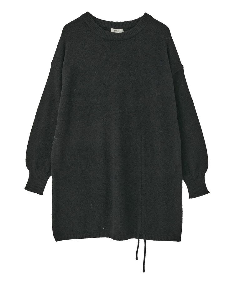 earth music&ecology「パウダーシャギーシャーリングニットミニワンピース」|ワンピース|