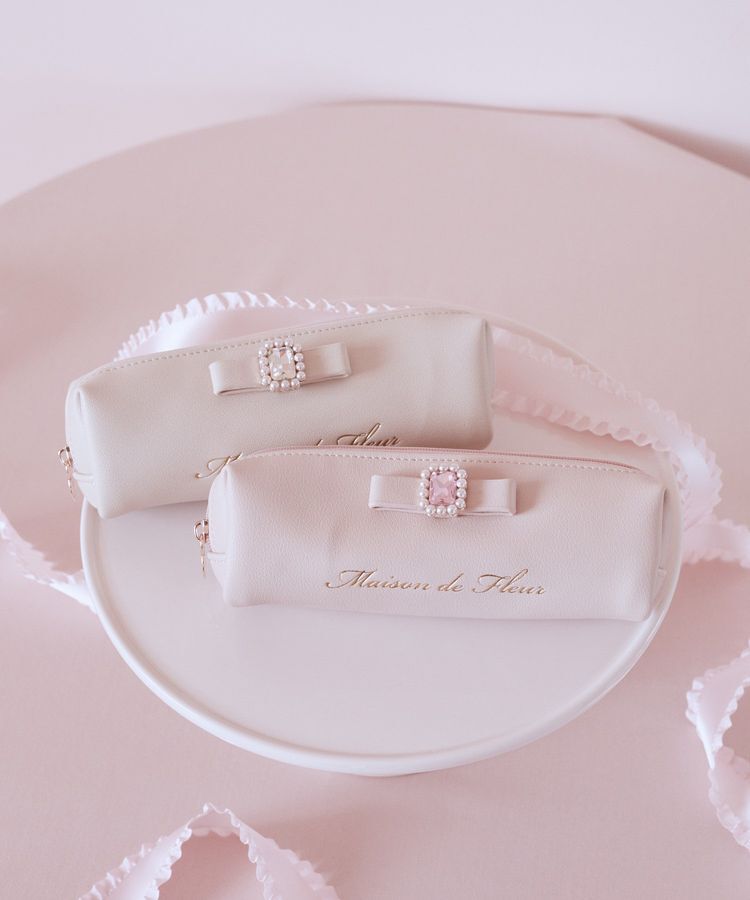 Maison de FLEUR「ピンクマニアロングポーチ」|ポーチ|