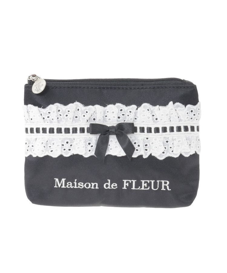 Maison de FLEUR「コットンフリルポーチ」|ポーチ|