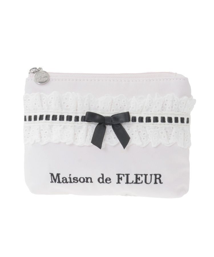 Maison de FLEUR「コットンフリルポーチ」|ポーチ|