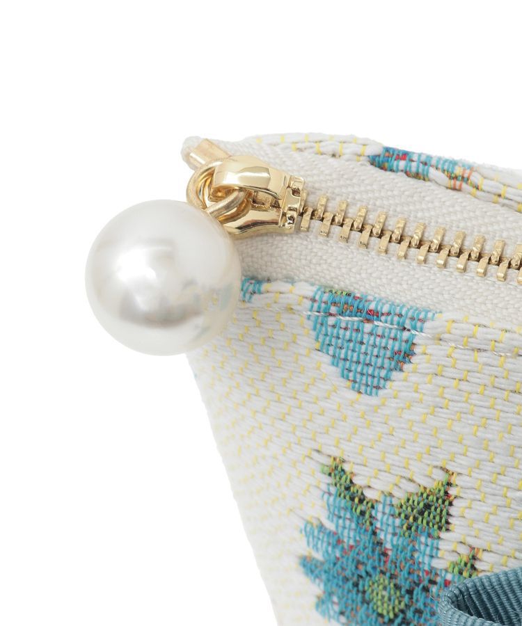 Maison de FLEUR「ティーカップ柄ゴブランポーチ」|ポーチ|