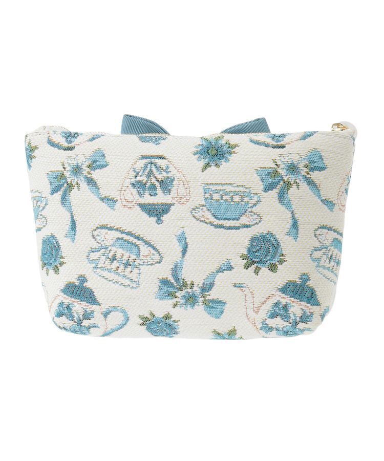 Maison de FLEUR「ティーカップ柄ゴブランポーチ」|ポーチ|