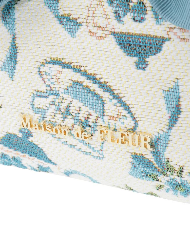 Maison de FLEUR「ティーカップ柄ゴブランポーチ」|ポーチ|
