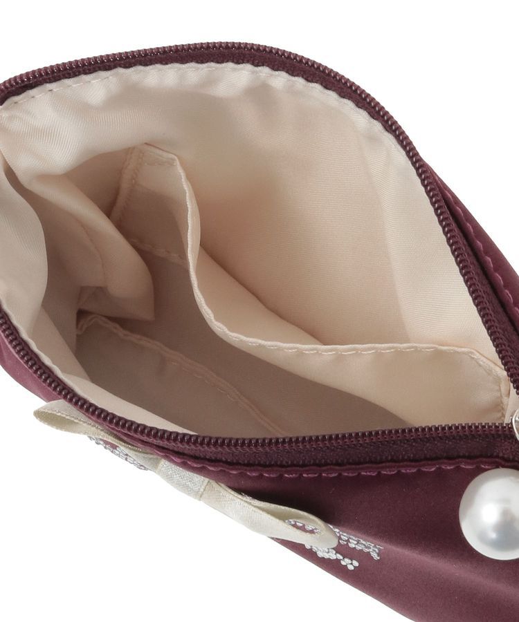 Maison de FLEUR「シャイニーリボンティッシュケース」|ポーチ|