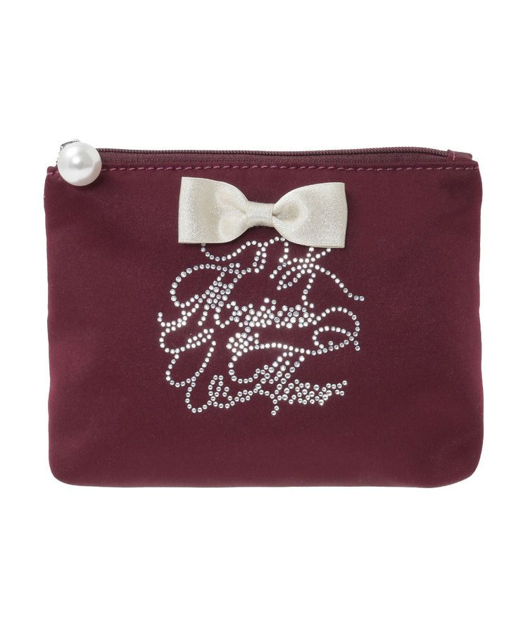 Maison de FLEUR「シャイニーリボンティッシュケース」|ポーチ|