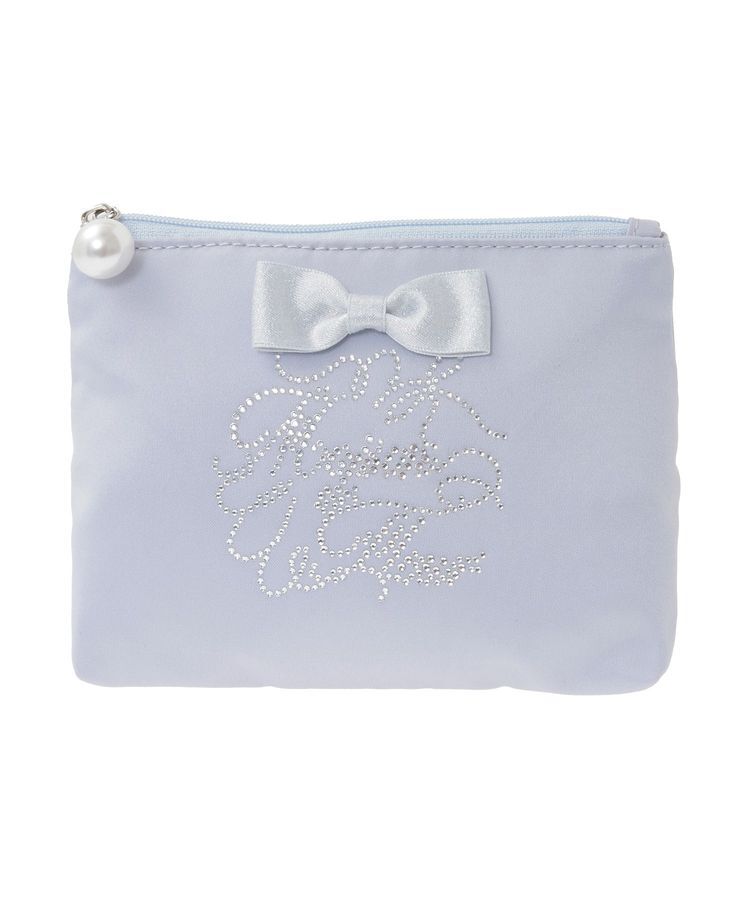 Maison de FLEUR「シャイニーリボンティッシュケース」|ポーチ|