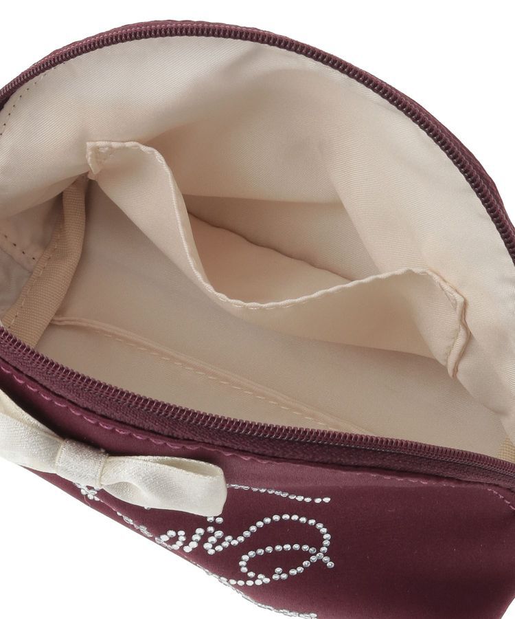 Maison de FLEUR「シャイニーリボンラウンドポーチ」|ポーチ|