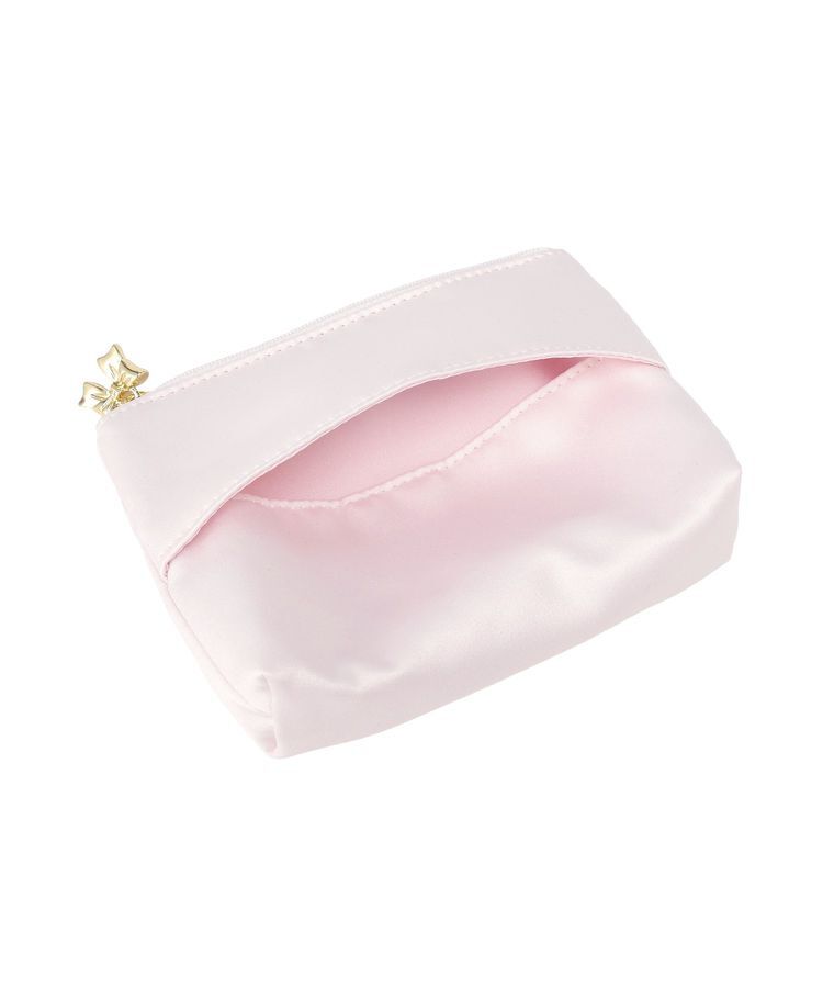 Maison de FLEUR「サテンリボンティッシュケース」|ポーチ|