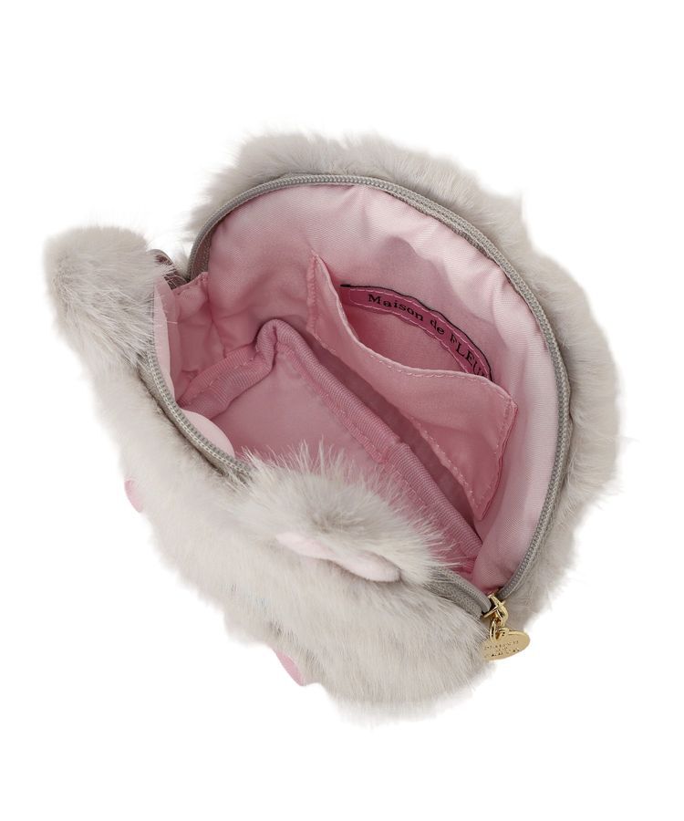 Maison de FLEUR「ねこフェイスポーチ」|ポーチ|