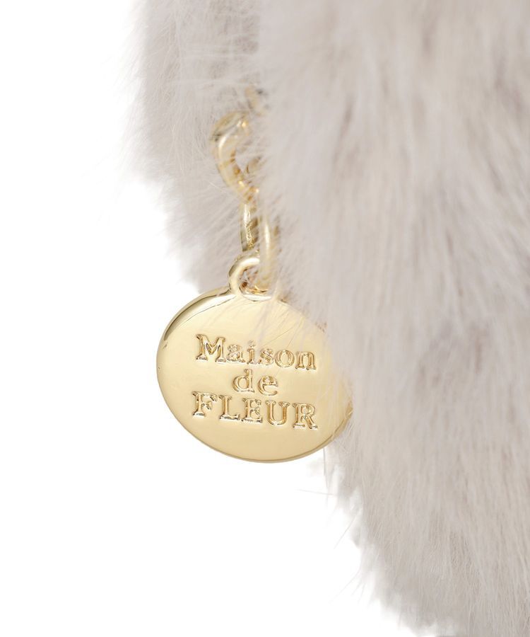 Maison de FLEUR「ねこフェイスポーチ」|ポーチ|