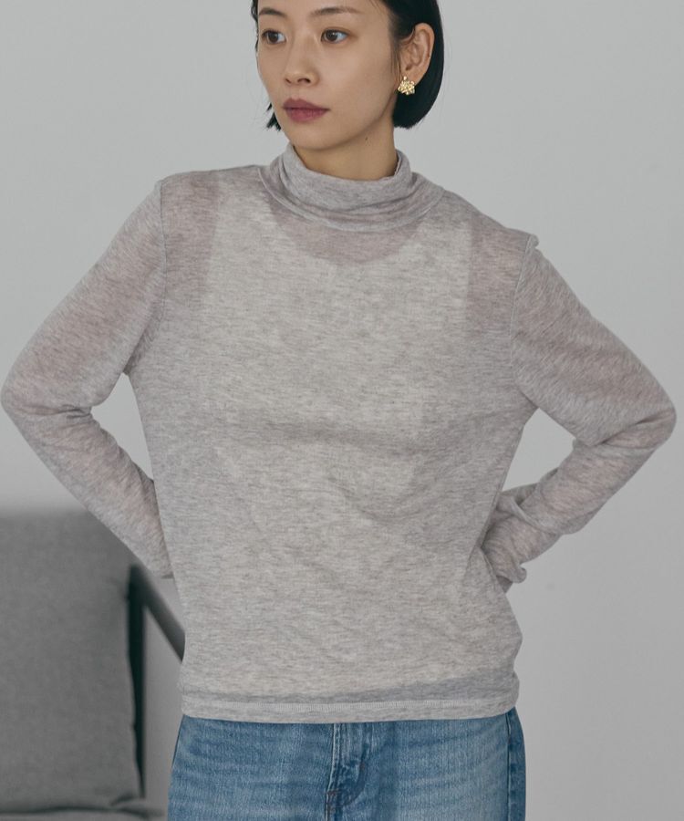 AMERICAN HOLIC「シアーテレコタートルネックプルオーバー」|Tシャツ・カットソー|
