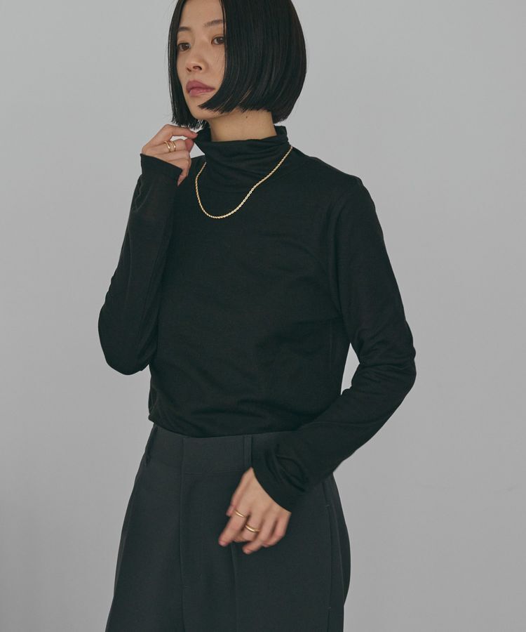 AMERICAN HOLIC「シアーテレコタートルネックプルオーバー」|Tシャツ・カットソー|