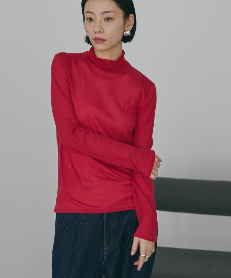 AMERICAN HOLIC「シアーテレコタートルネックプルオーバー」|Tシャツ・カットソー|