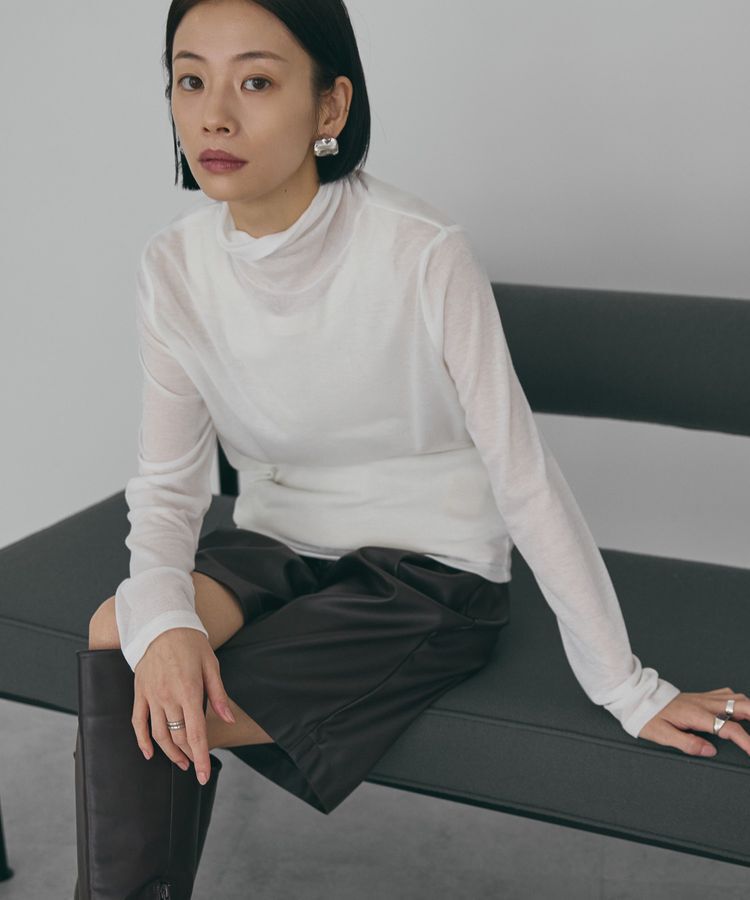 AMERICAN HOLIC「シアーテレコタートルネックプルオーバー」|Tシャツ・カットソー|