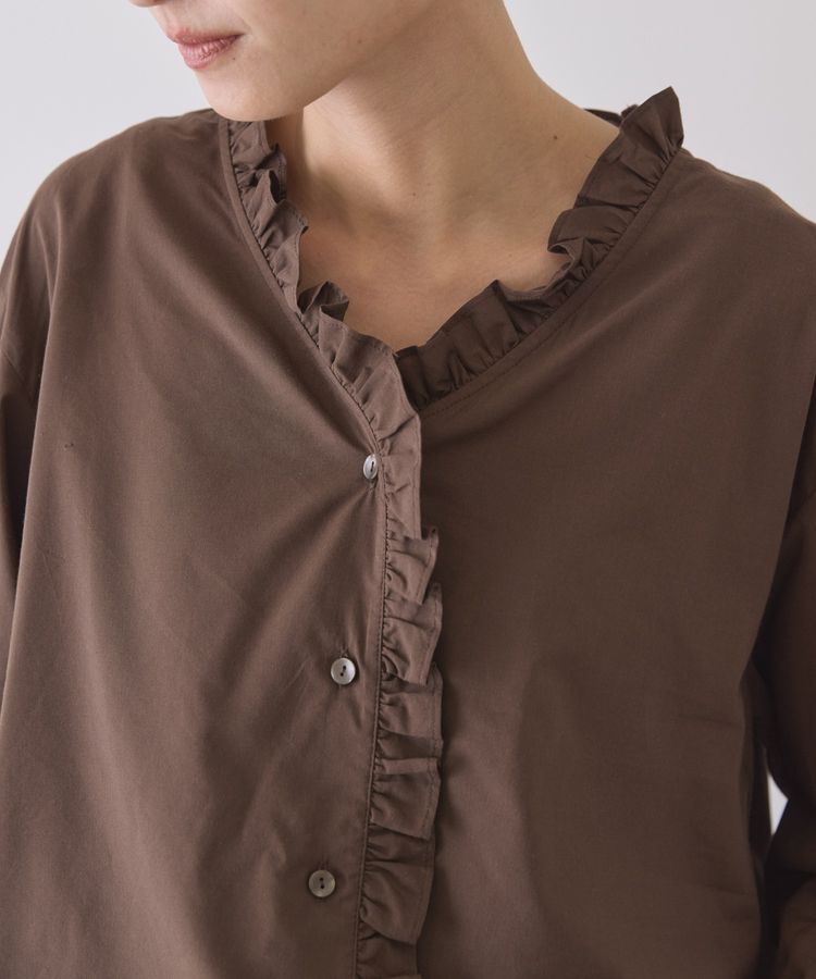 AMERICAN HOLIC「フリルVネックブラウス」|シャツ・ブラウス|