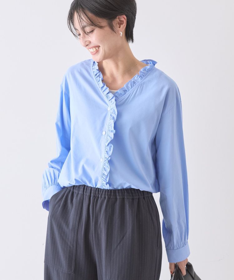 AMERICAN HOLIC「フリルVネックブラウス」|シャツ・ブラウス|