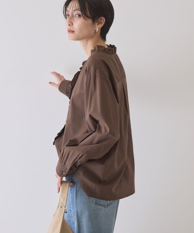 AMERICAN HOLIC「フリルVネックブラウス」|シャツ・ブラウス|