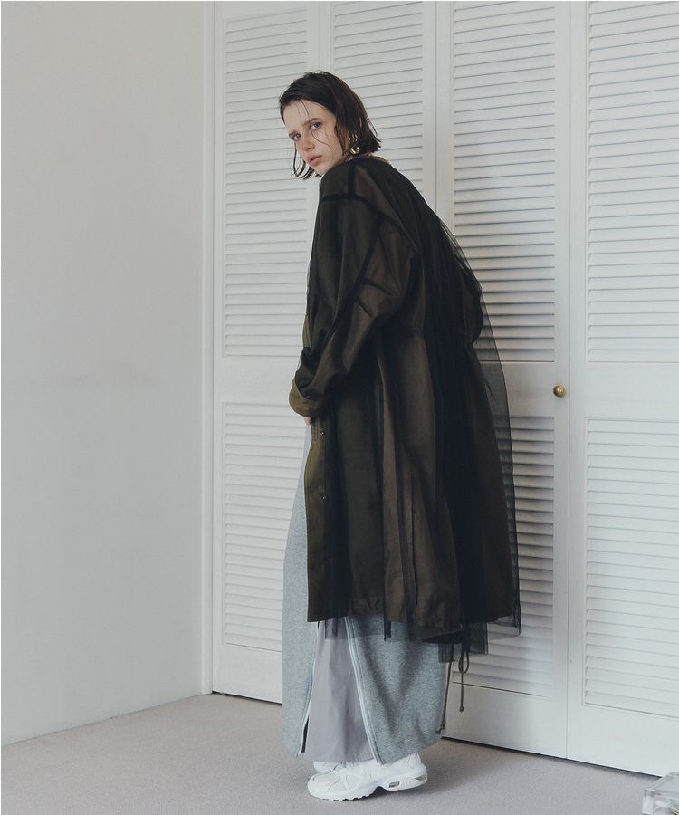 Editt by YECCA VECCA「2wayミリタリーコート」|ノーカラーコート|