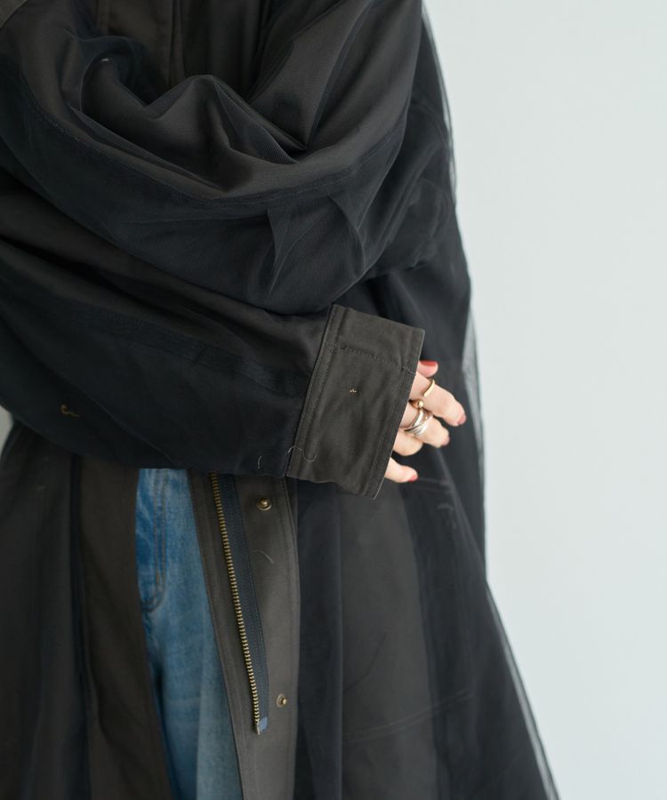 Editt by YECCA VECCA「2wayミリタリーコート」|ノーカラーコート|