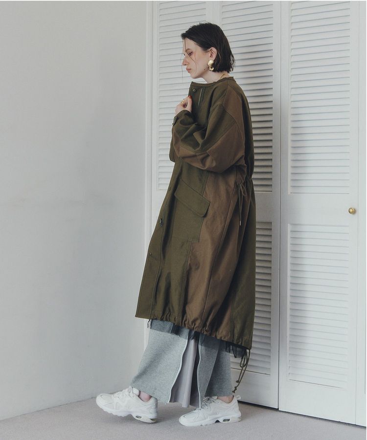 Editt by YECCA VECCA「2wayミリタリーコート」|ノーカラーコート|