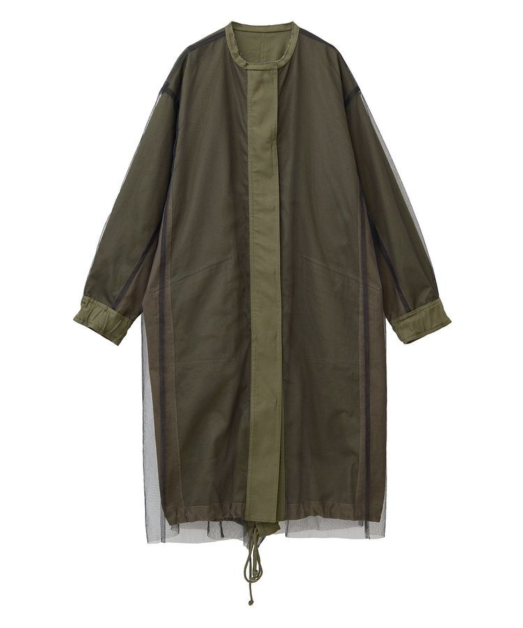 Editt by YECCA VECCA「2wayミリタリーコート」|ノーカラーコート|