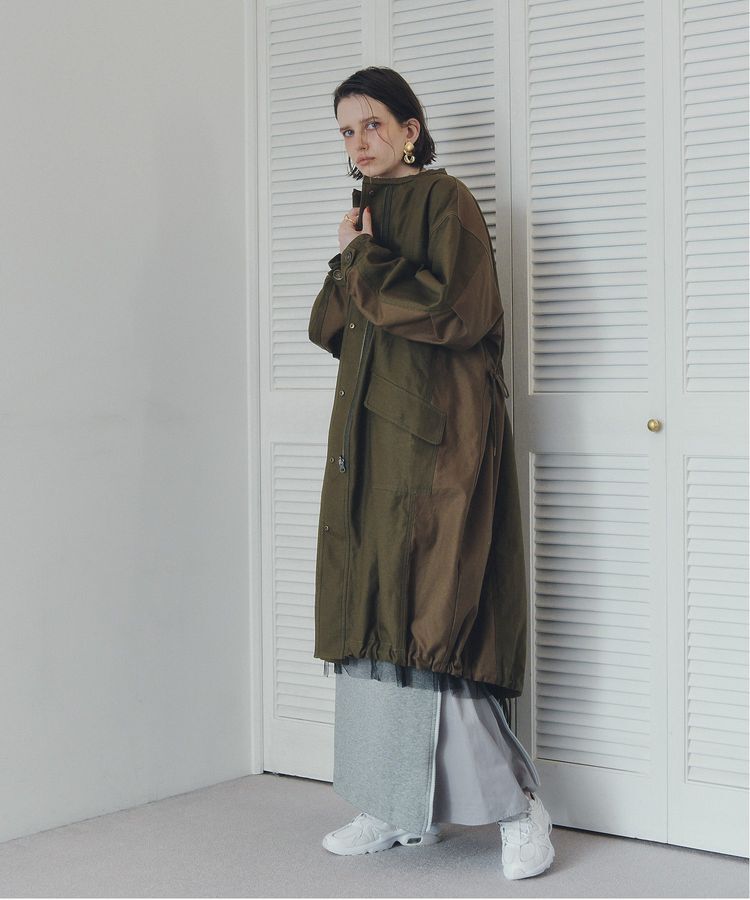 Editt by YECCA VECCA「2wayミリタリーコート」|ノーカラーコート|