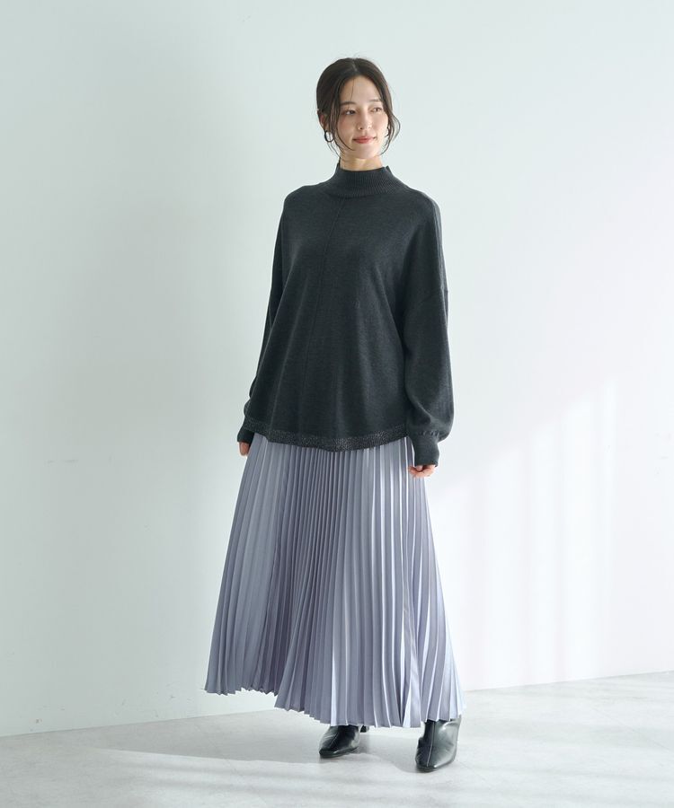YECCA VECCA「サテンプリーツスカート」|スカート|