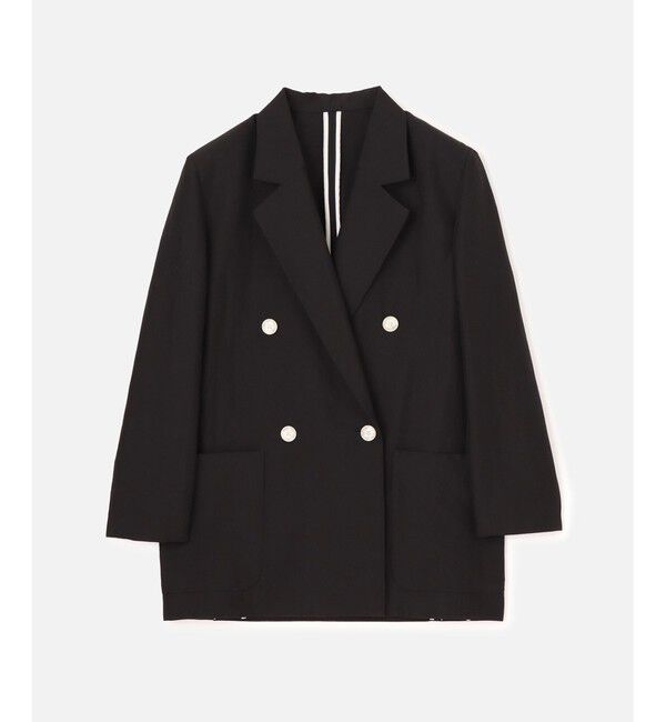 allureville「リネンスラブビックショルダージャケット」|テーラードジャケット|