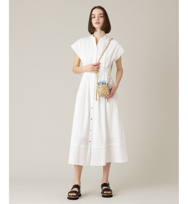 LOULOU WILLOUGHBY「【LOULOU WILLOUGHBY】リップルタックワンピース」|ワンピース|