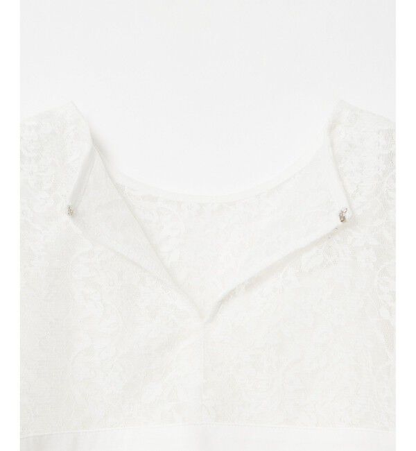 allureville「レーススクエアカラーブラウス」|シャツ・ブラウス|