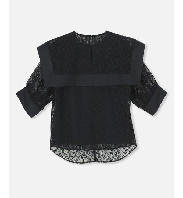 allureville「レーススクエアカラーブラウス」|シャツ・ブラウス|