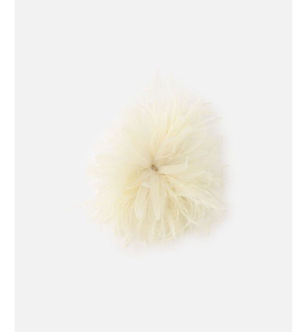 allureville「フェザーオーガンブローチ」|その他|アイボリー