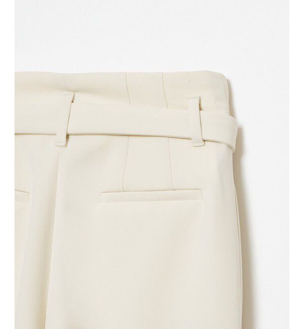 allureville「ダブルクロスベルト付タックパンツ」|チノ|