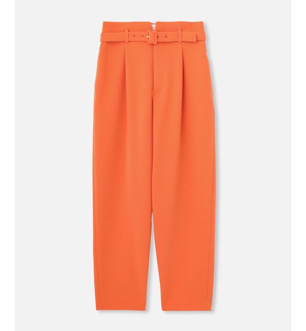 allureville「ダブルクロスベルト付タックパンツ」|チノ|