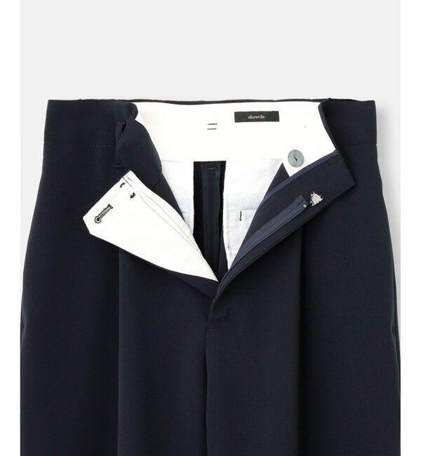 allureville「ダブルクロスベルト付タックパンツ」|チノ|