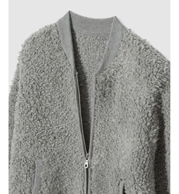 allureville「ニットボアブルゾン」|ブルゾン・スタジャン|