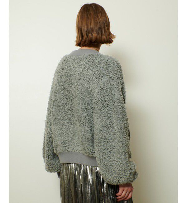 allureville「ニットボアブルゾン」|ブルゾン・スタジャン|