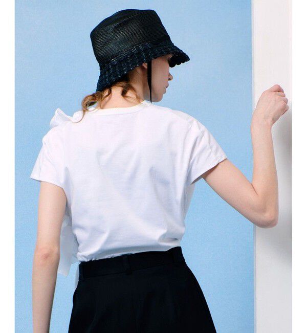 LOULOU WILLOUGHBY「【LOULOU WILLOUGHBY】ギャザーレイヤーTシャツ」|Tシャツ・カットソー|