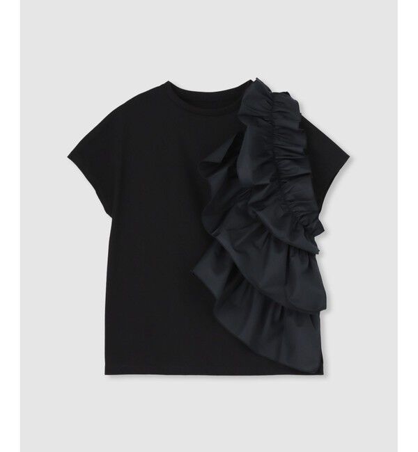 LOULOU WILLOUGHBY「【LOULOU WILLOUGHBY】ギャザーレイヤーTシャツ」|Tシャツ・カットソー|