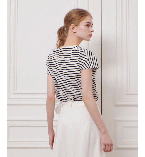 LOULOU WILLOUGHBY「【LOULOU WILLOUGHBY】ギャザーレイヤーTシャツ」|Tシャツ・カットソー|