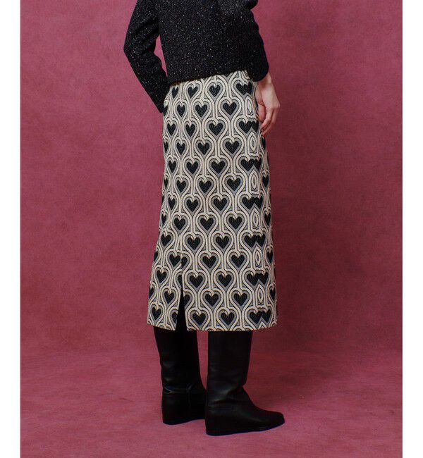 LOULOU WILLOUGHBY「【LOULOU WILLOUGHBY】NEONハートJQタイトスカート」|タイト|