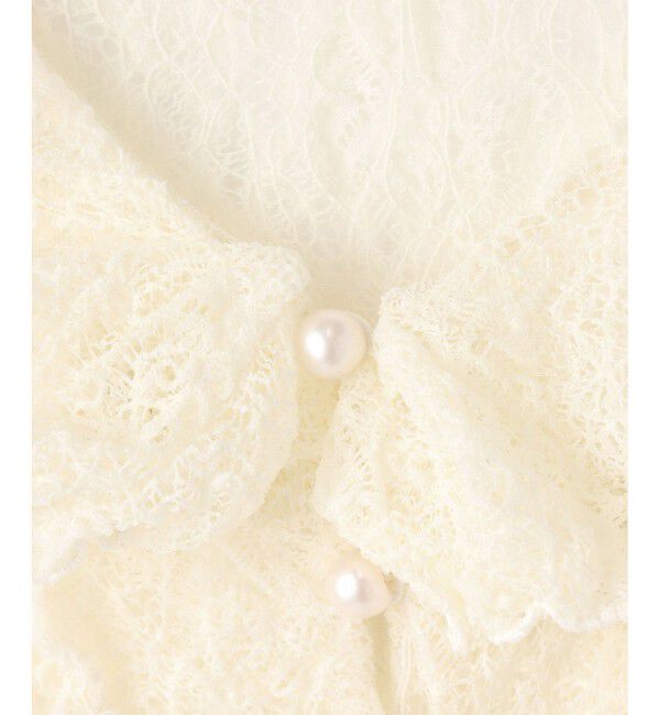 LOULOU WILLOUGHBY「【LOULOU WILLOUGHBY】レーシーカットプルオーバー」|Tシャツ・カットソー|