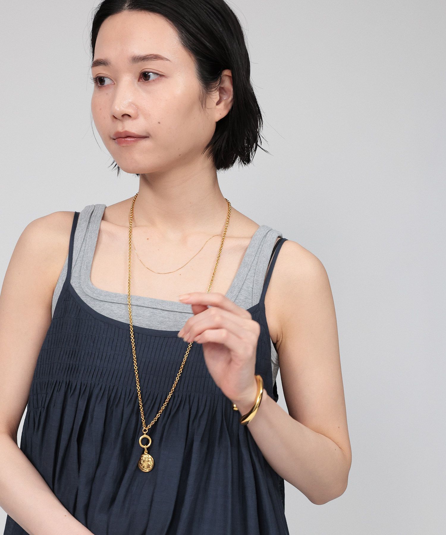 BABYLONE「2WAYフライスタンクトップ」|タンクトップ|ﾗｲﾄｸﾞﾚｰ