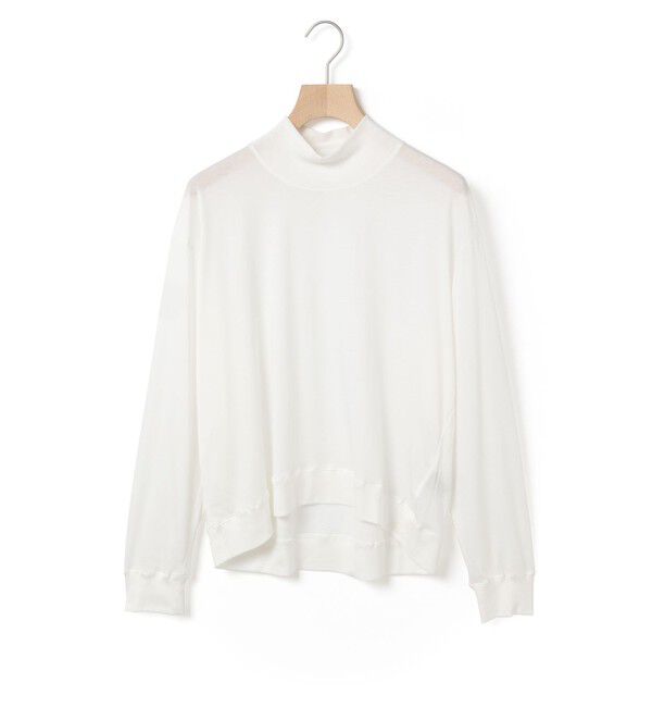 MidiUmi「MidiUmi ハイネックリブTシャツ」|Tシャツ・カットソー|オフホワイト