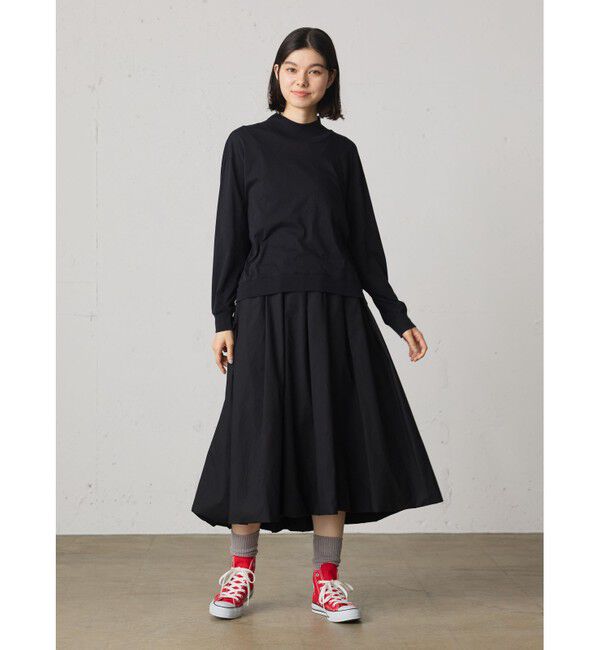 MidiUmi「MidiUmi ハイネックリブTシャツ」|Tシャツ・カットソー|