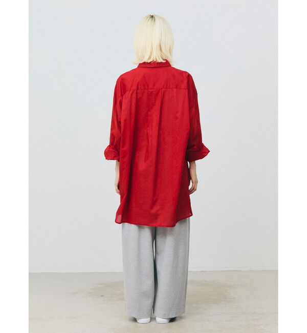 MARMARMAR「MARMARMAR シアーワイドシャツ」|シャツ・ブラウス|