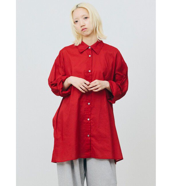 MARMARMAR「MARMARMAR シアーワイドシャツ」|シャツ・ブラウス|