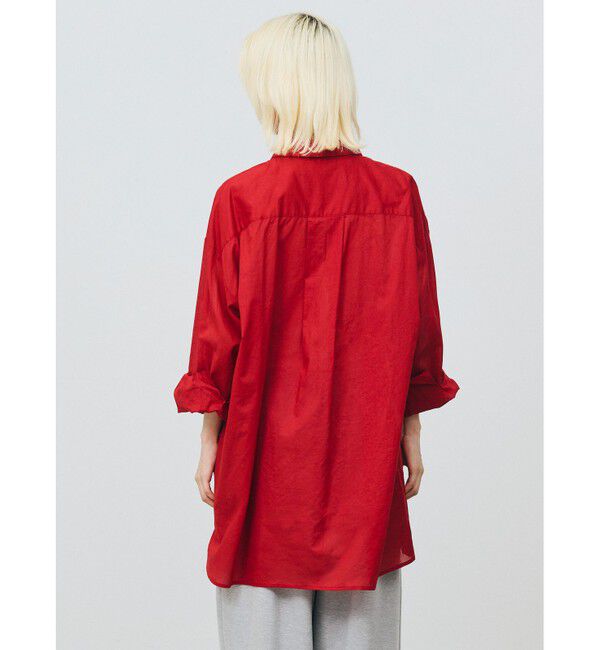 MARMARMAR「MARMARMAR シアーワイドシャツ」|シャツ・ブラウス|