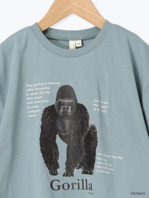 Samansa Mos2 Lagom「【schleich】アニマルアソートプリントT」|Tシャツ・カットソー|